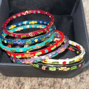 Cloisonne bangle set NEW IN BOX